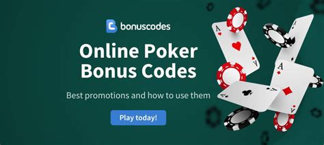 Online Poker Bonus Codes .